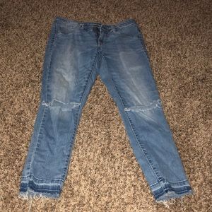 stretchy ripped jeans